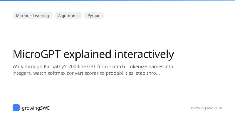 MicroGPT explained interactively